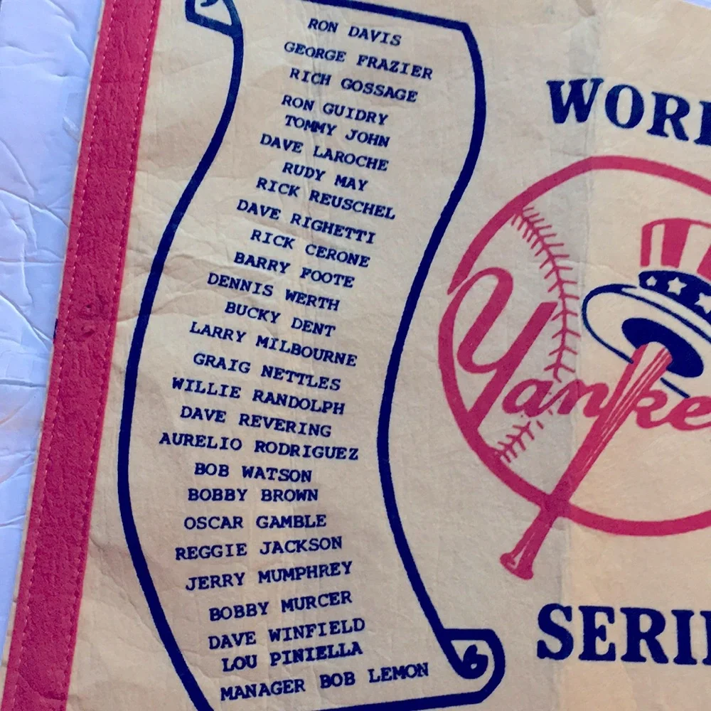 Vintage 1981 World Series Champion Yankees